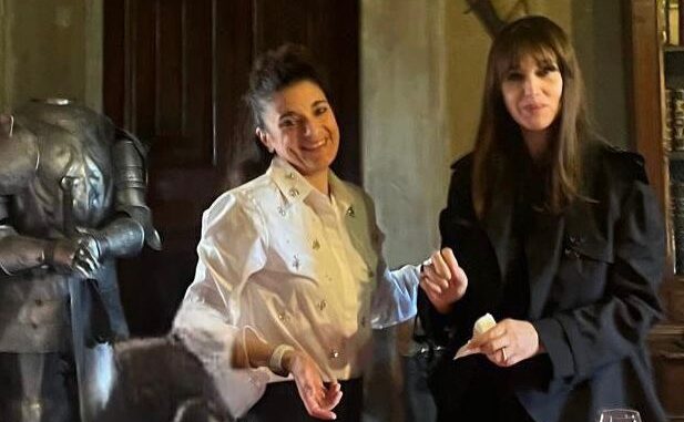 Monica Bellucci in visita privata a Città di Castello