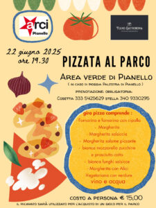 Pizzata al Parco di Pianello per stare insieme all’aperto