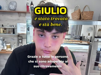 Ritrovato Giulio Giovagnoli, il minore era scomparso il 10 giugno