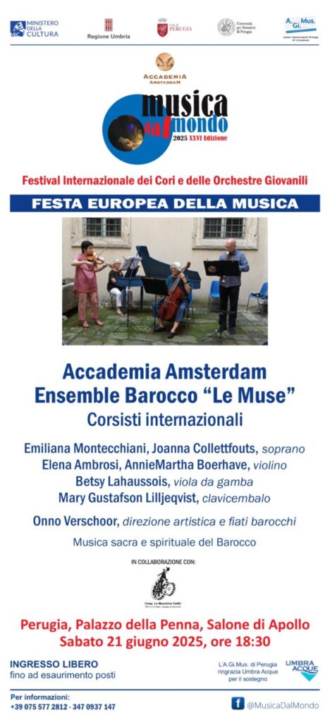 Festa della Musica con Accademia Amsterdam e la magia del barocco