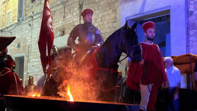 Perugia1416, il suggestivo ingresso di Braccio in città
