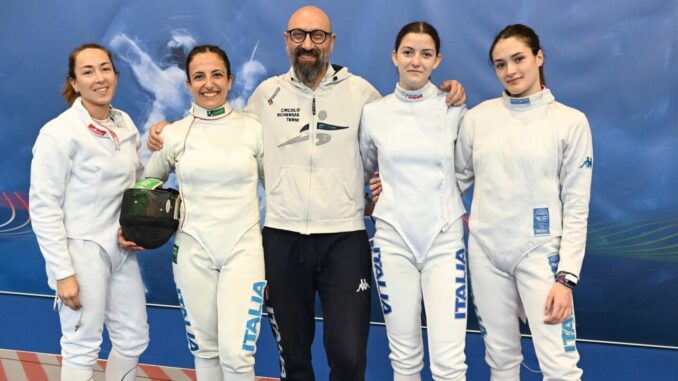 Successo per la squadra femminile di spada del Circolo Scherma Terni