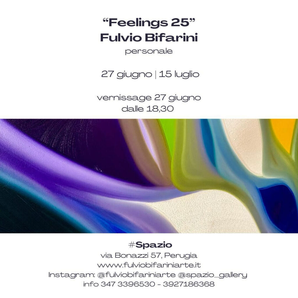 "Feelings 25" in arrivo la personale di Fulvio Bifarini