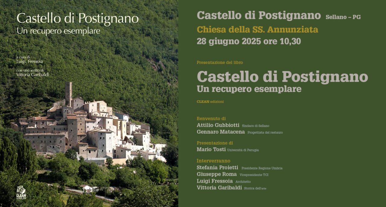 Luigi Fressoia e Vittoria Garibaldi presentano il loro libro su Postignano