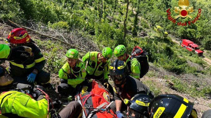 Recupero con tecniche SAF, feriti elitrasportati in ospedale