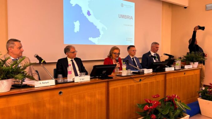 L’economia dell’Umbria, sintesi rapporto '25, moderata crescita