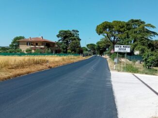Santa Maria Rossa nuovo manto stradale nel centro abitato
