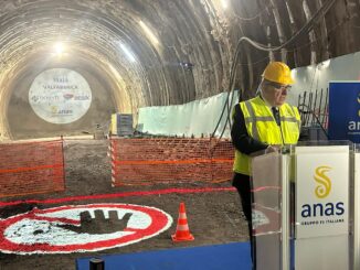 Completato lo scavo della galleria Casacastalda sulla SS318