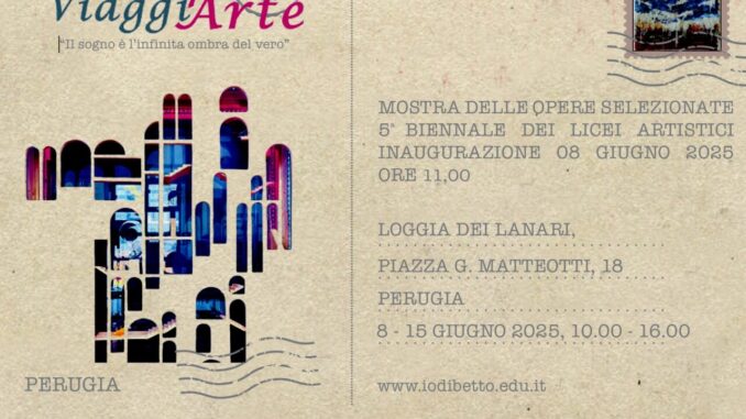ViaggiArte illumina Perugia con l’arte dei liceali italiani