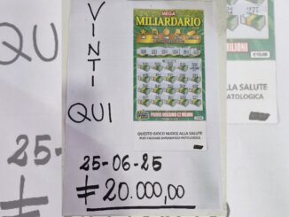 Umbertide, vince 20mila euro con un Gratta e Vinci