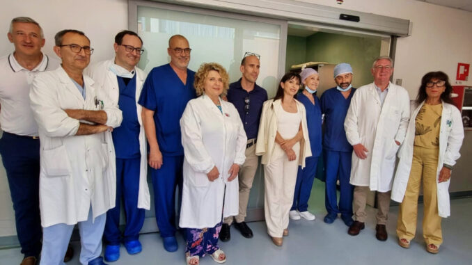 Lavori e potenziamenti all’Ospedale di Branca, visita Proietti