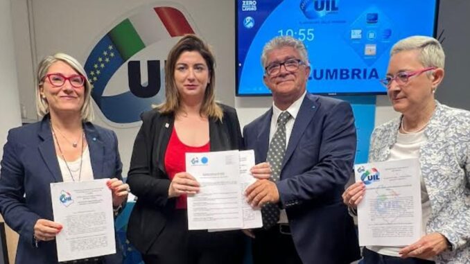 Protocollo Uil per sicurezza e lavoro consegnato in Umbria