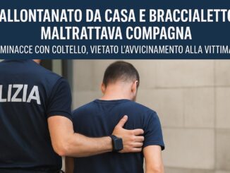 Allontanato da casa e braccialetto: maltrattava compagna