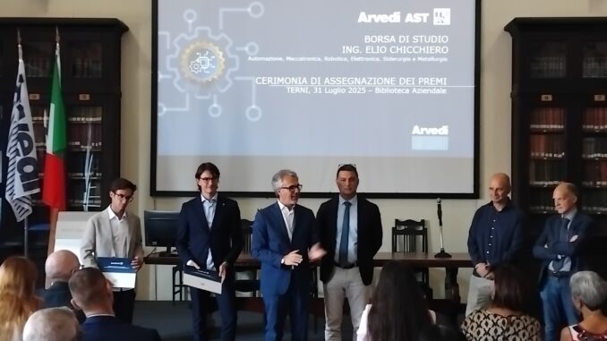 Arvedi AST premia i talenti nel nome di Elio Chicchiero