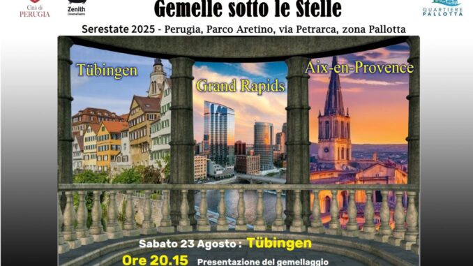 Perugia e Tübingen unite dal cinema sotto le stelle