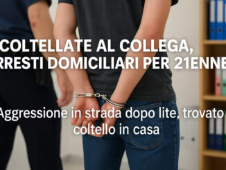 Coltellate al collega, Procura dispone arresti domiciliari per 21enne