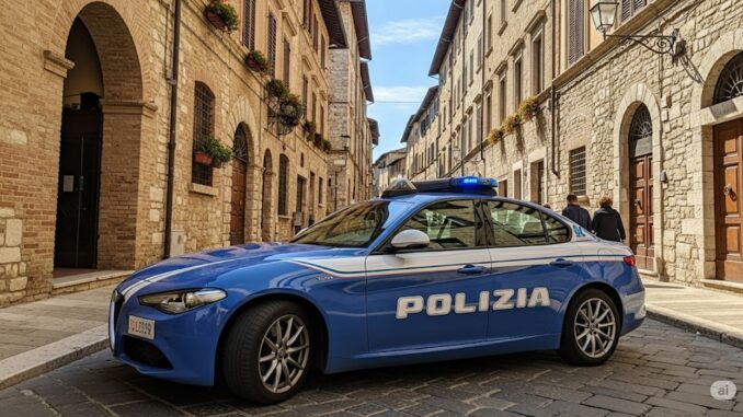 Allarme a perugia, passante minacciato col coltello da un 59enne tedesco