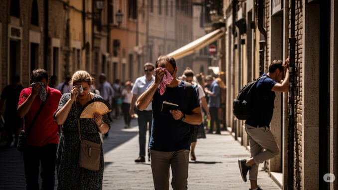 Allerta massima caldo a Perugia, città sotto 'forte disagio'