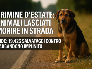 Crimine d’estate: animali lasciati morire in strada