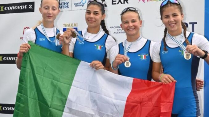 Italia canotaggio sul podio: un bilancio trionfale a Trakai