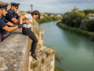 Drammatico salvataggio sul ponte, la Polizia sventa il gesto estremo