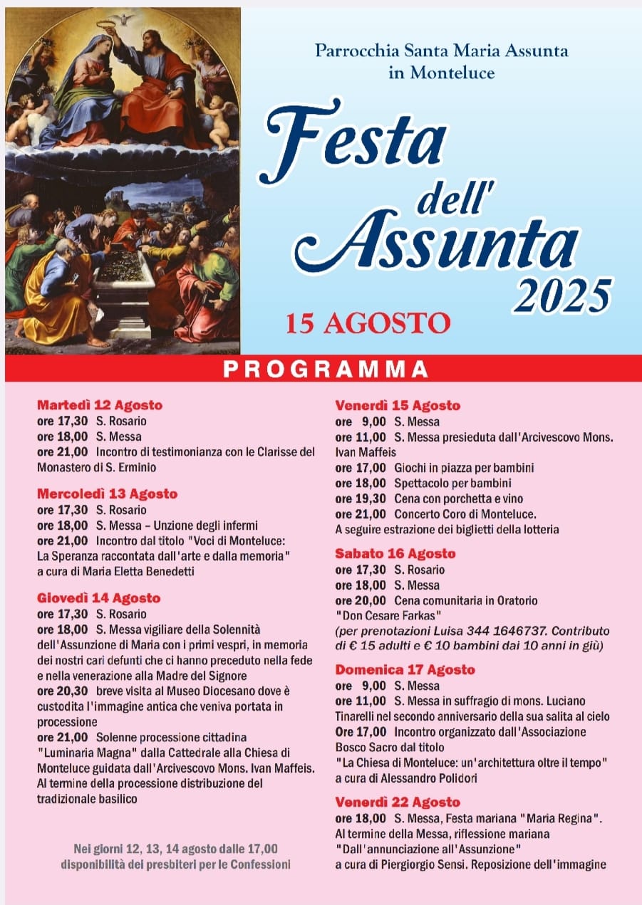15 agosto - Concerto dell’Assunta a Monteluce