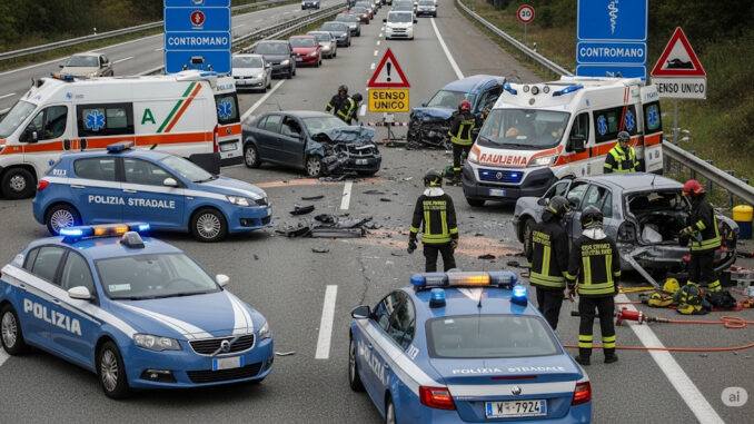 Stragi in autostrada, appello A.I.F.V.S. dramma dei contromano