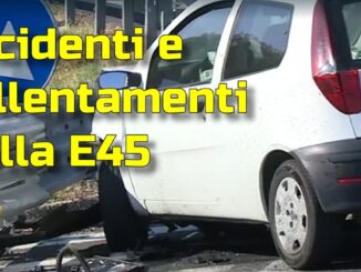 Incidenti e rallentamenti sulla E45: traffico a rilento