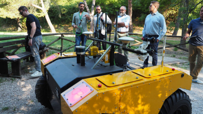 robot, sensori, verde urbano, Perugia, GAIA, LiDAR, smart city, sostenibilità