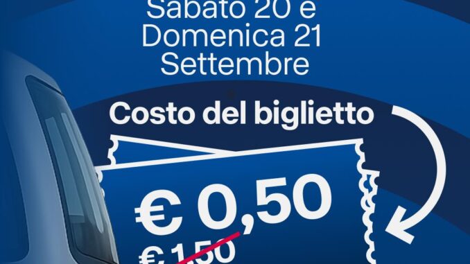 Biglietto urbano Busitalia a 0,50€ il 20 e 21 settembre