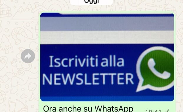 Newsletter diocesana disponibile anche tramite WhatsApp