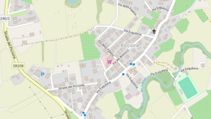 Piccione ora visibile su OpenStreetMap grazie ai volontari