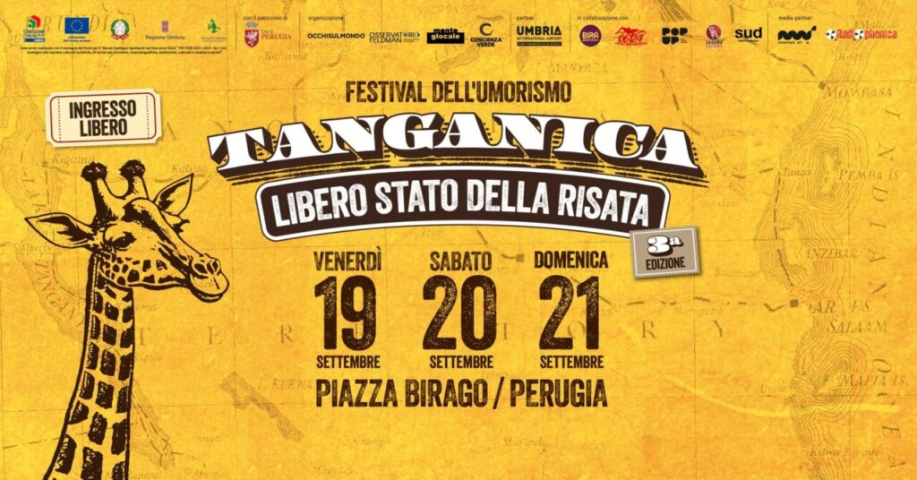 Perugia ride con Tanganica, festival dell’umorismo 2025