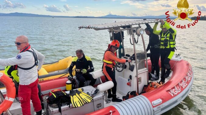 Fuga di gas al Trasimeno, Vigili del Fuoco in azione