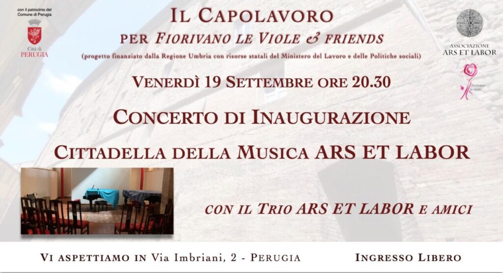 Apre la Cittadella della Musica ARS ET LABOR