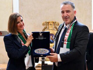 Delegazione palestinese ricevuta a palazzo dei priori