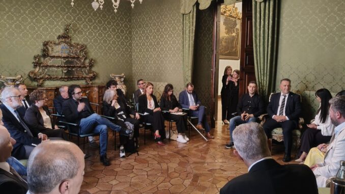 Delegazione della Cisgiordania in visita