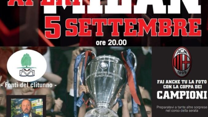 Il Milan Club celebra l’anniversario alle Fonti del Clitunno