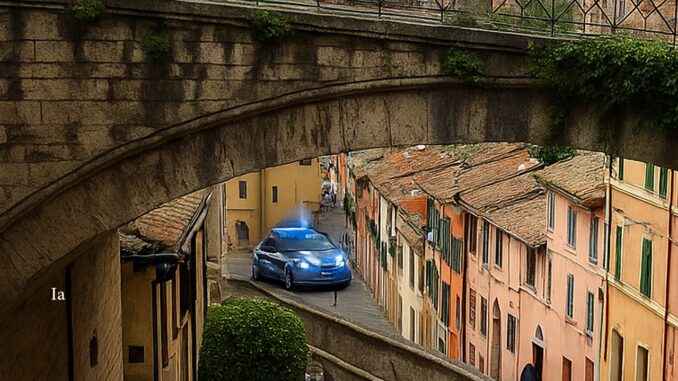 Violenza via Appia a Perugia, agente ferito, tunisino denunciato