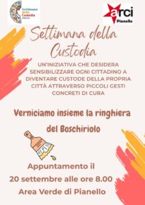 Settimana della Custodia, eventi speciali a Pianello