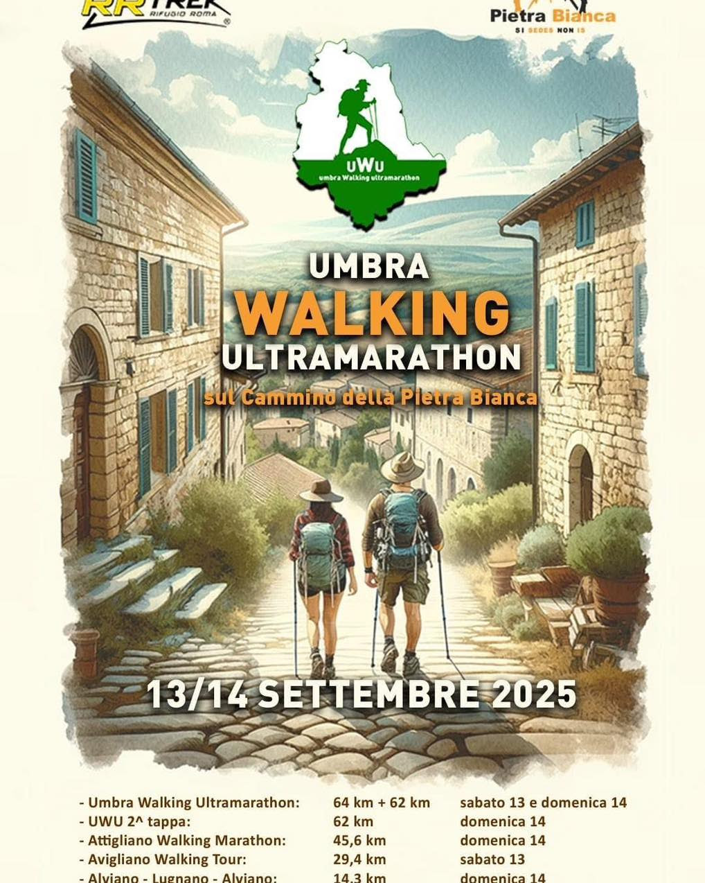 Umbria Walking Marathon: 126 km tra natura e borghi
