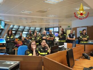 Maxi-esercitazione sismica dei Vigili del fuoco a Foligno