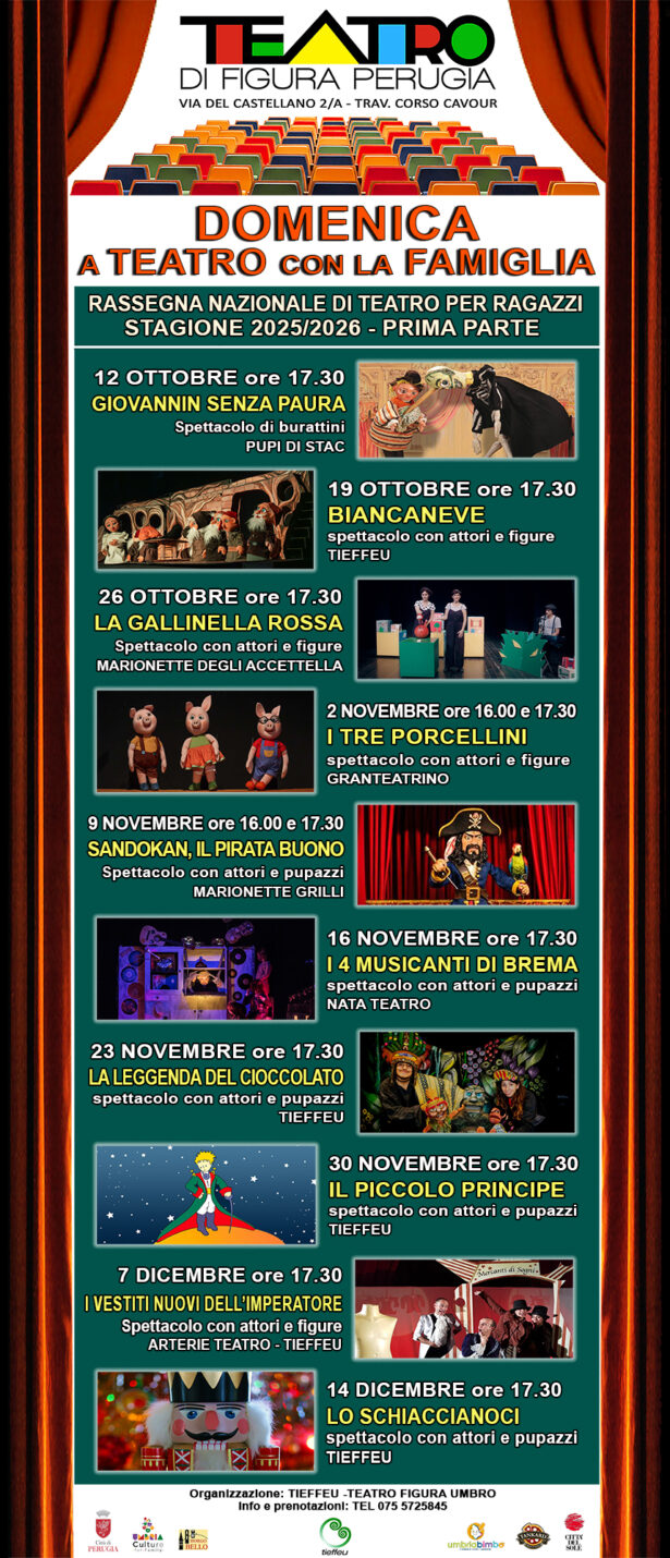 Al via la 12a stagione del Teatro di Figura per bambini