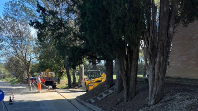Lavori di valorizzazione al cimitero di Castel del Piano