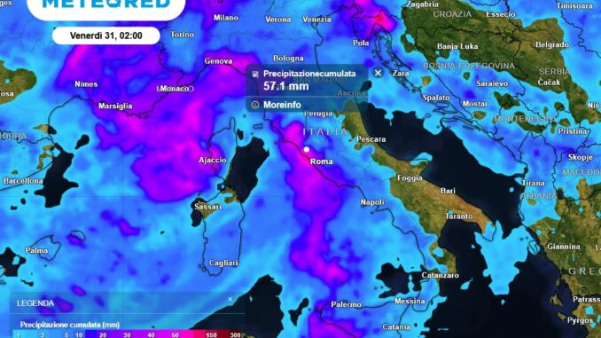 Maltempo in arrivo: piogge e vento forte da metà settimana