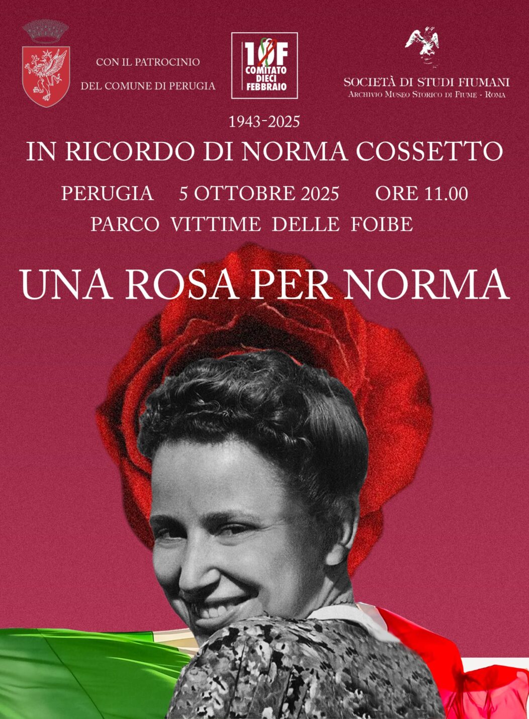 Una rosa, una memoria: Norma Cossetto, Perugia ricorda