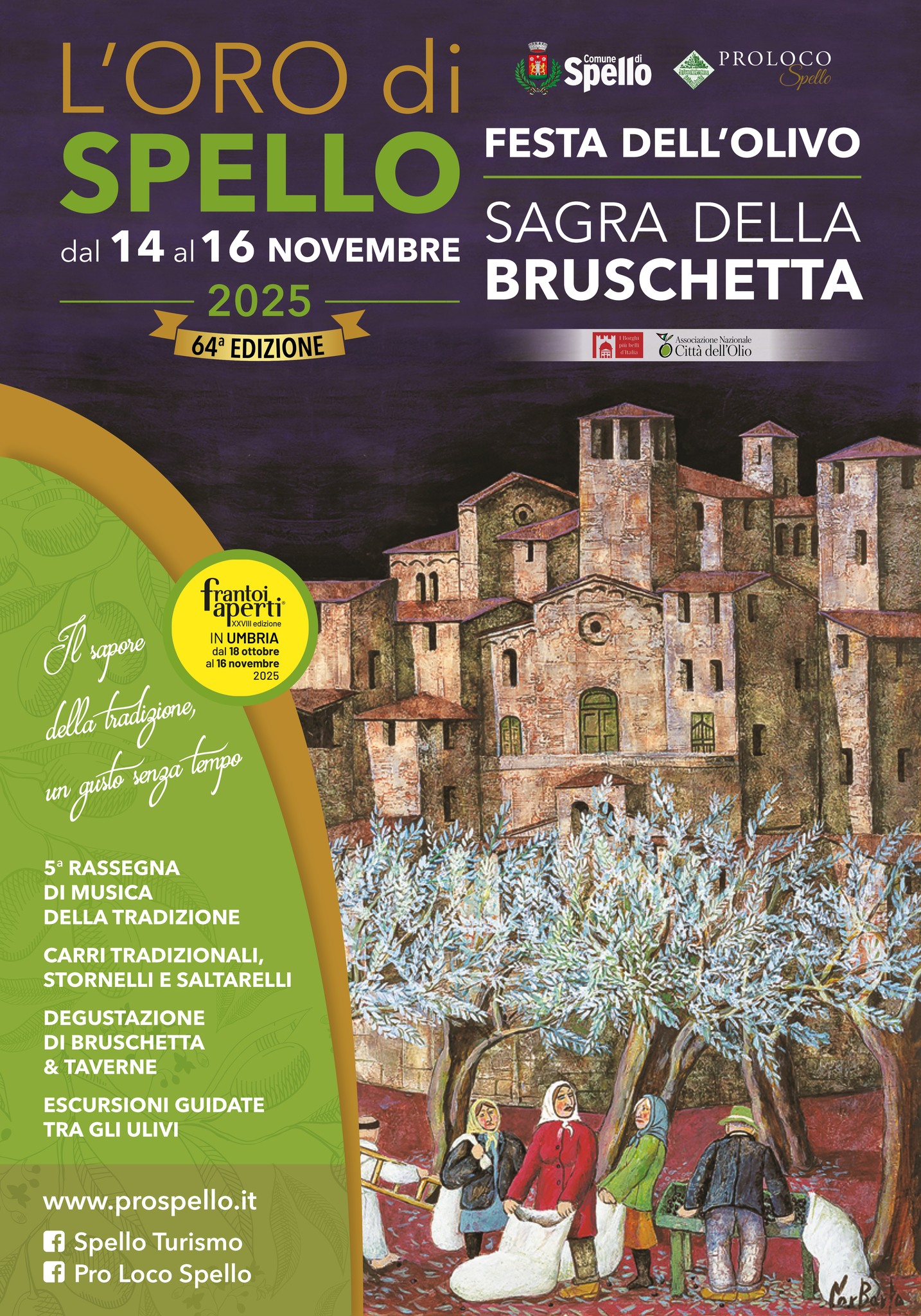 Spello celebra l’olio nuovo con festa, tradizione e sapori