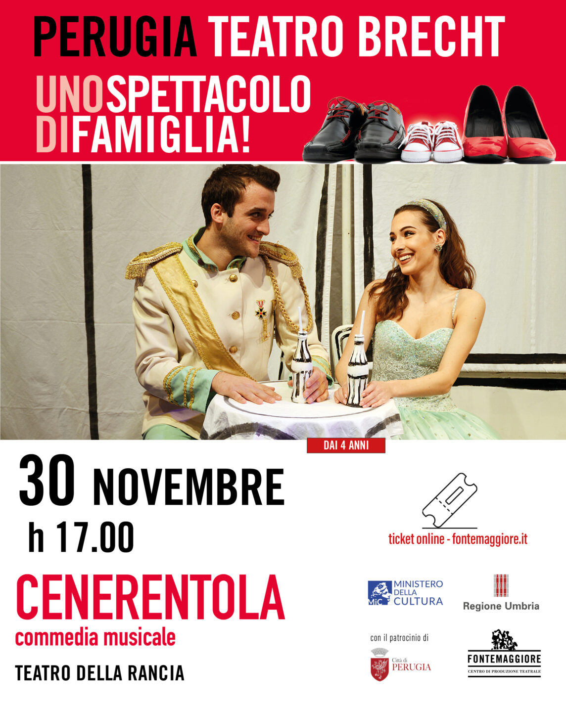 Cenerentola, incanta il Teatro Brecht nella stagione ragazzi