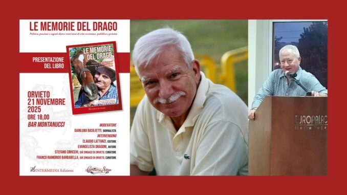 Orvieto, Evangelista Dragoni presenta il suo libro