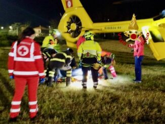 Frontale sulla variante a Tavernelle: due feriti, Vigili al lavoro subito